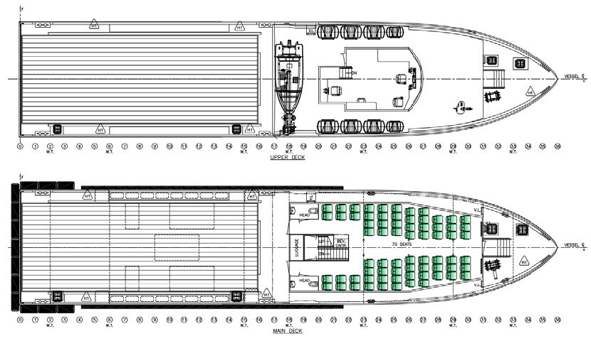 70 pax Fast Supply Crewboat / Utility Vessel - Afbeelding 4