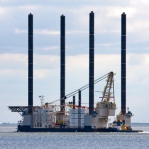 Self Elevating Platform 1000 Ton Pedestal Crane Van Loon Maritime Services B V