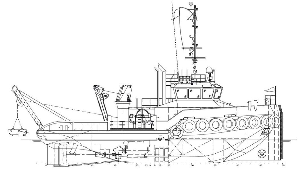 39 tbp shallow draft AHT - Afbeelding 2