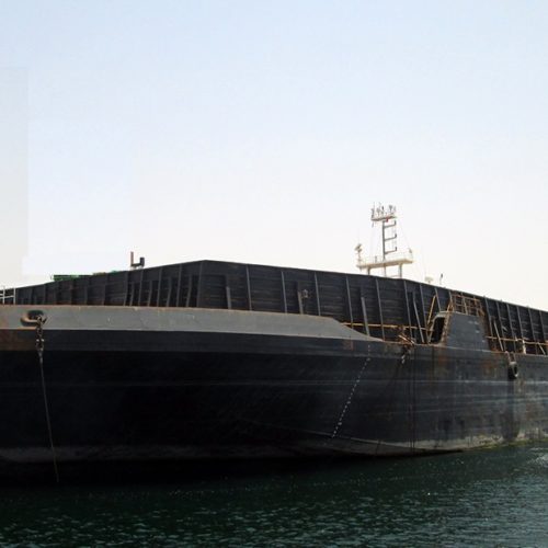 Deck cargo barge