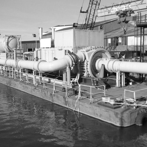 3.000 kW Floating Dredge Booster Unit