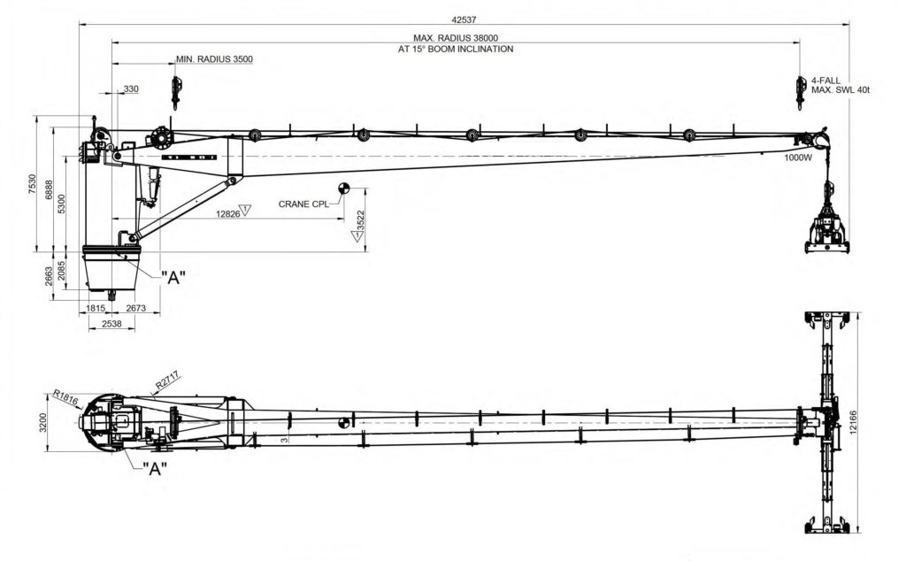 40 t pedestal crane (2 units) - Image 2
