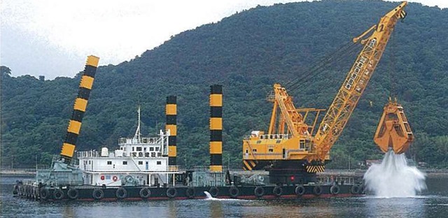 heavy duty grab dredger