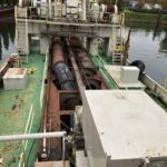 Deep suction dredger